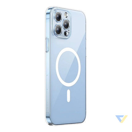 Phone case Baseus Magnetic Crystal Clear for iPhone 13 Pro (transparent) with all tempered glass screen protector and