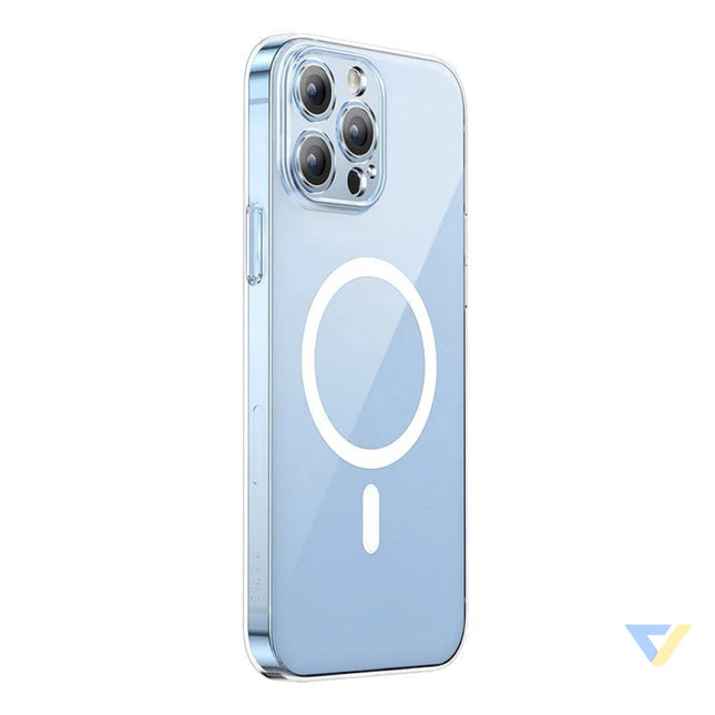 Phone case Baseus Magnetic Crystal Clear for iPhone 13 Pro (transparent) with all tempered glass screen protector and