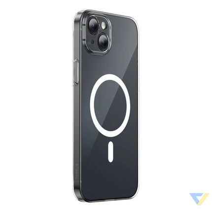 Phone case Baseus Magnetic Crystal Clear for iPhone 13 (transparent) with all tempered glass screen protector and
