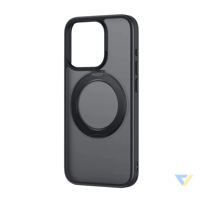 Phone Case Baseus SkyRing Magnetic with Stand for iP 13 Pro + tempered glass and cleaning kit (black) Protective cases