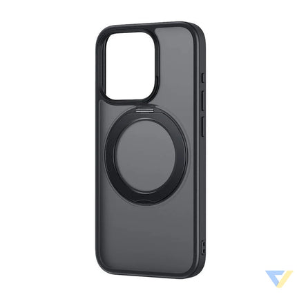 Phone Case Baseus SkyRing Magnetic with Stand for iP 13 Pro + tempered glass and cleaning kit (black) Protective cases