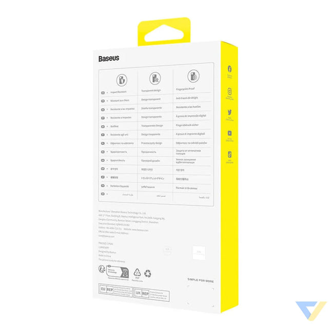 Phone Case for iP 14 PRO Baseus OS Lucent Series (Clear) Protective cases for smartphones