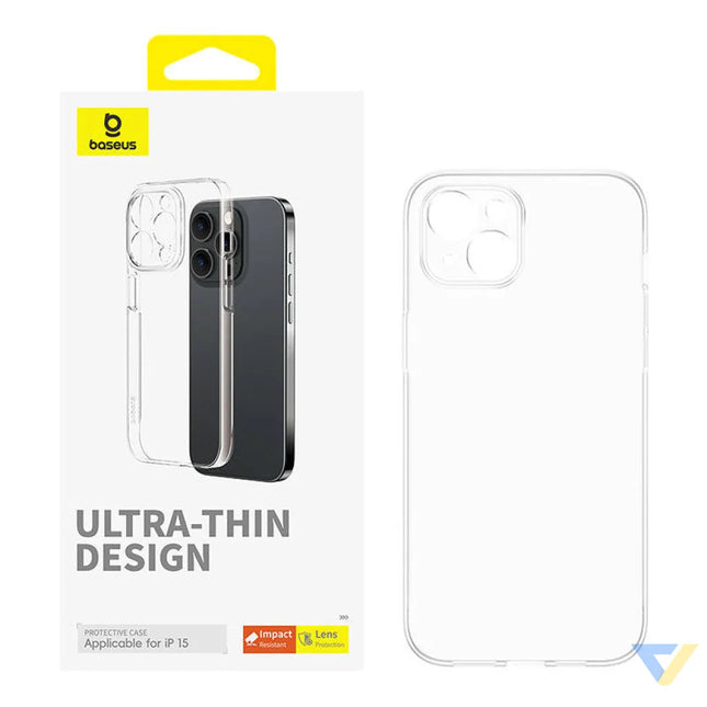 Phone Case for iPhone 15 Baseus OS Lucent Series (Clear) Protective cases for smartphones