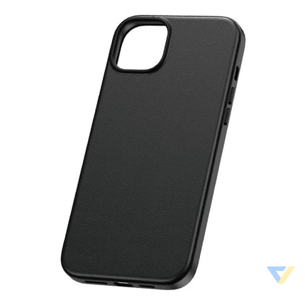 Phone Case for iPhone 15 Plus Baseus Fauxther Series (Black) Protective cases for smartphones