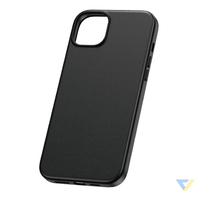 Phone Case for iPhone 15 Plus Baseus Fauxther Series (Black) Protective cases for smartphones
