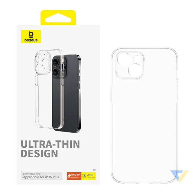 Phone Case for iPhone 15 Plus Baseus OS Lucent Series (Clear) Protective cases for smartphones