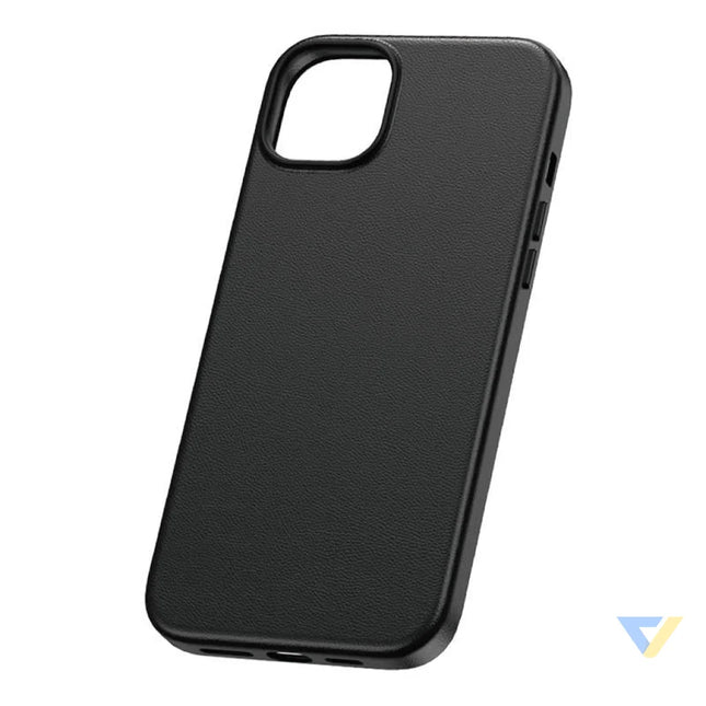 Phone Case for iPhone 15 Pro Baseus Fauxther Series (Black) Protective cases for smartphones
