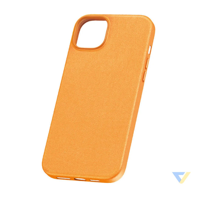 Phone Case for iPhone 15 ProMax Baseus Fauxther Series (Orange) Protective cases for smartphones