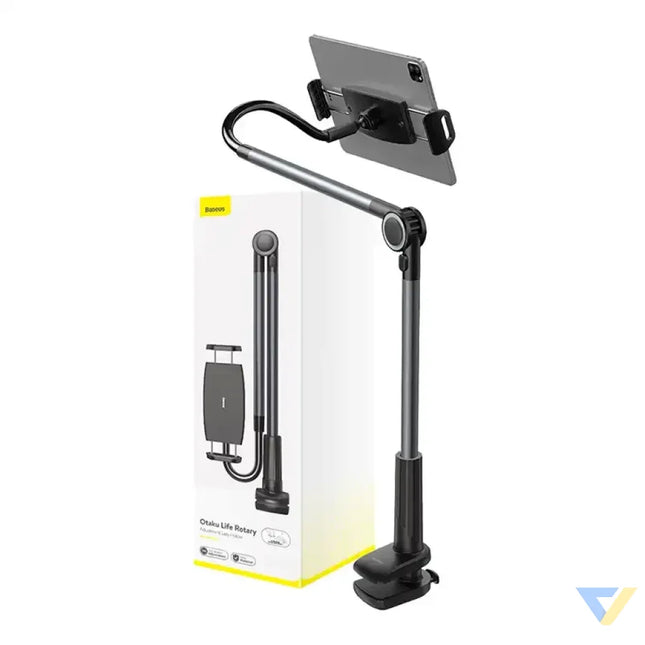Phone / tablet rotary clip holder Baseus Otaku Life Rotary Pro (gray) Bases and stands