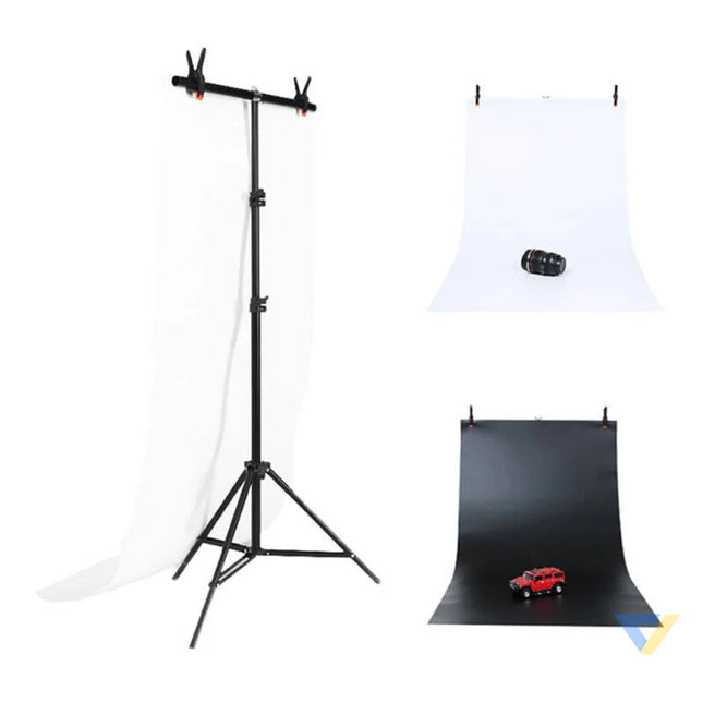 Photo studio background support Puluz 70x200cm + Backdrops 2 pcs DCA0976 Photo backgrounds