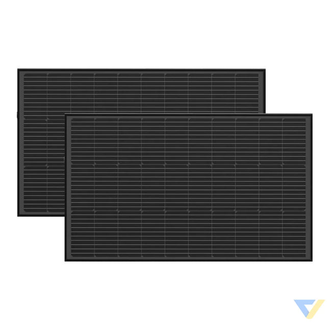 Photovoltaic panel set 2x EcoFlow 100W (rigid structure) Photovoltaic panels