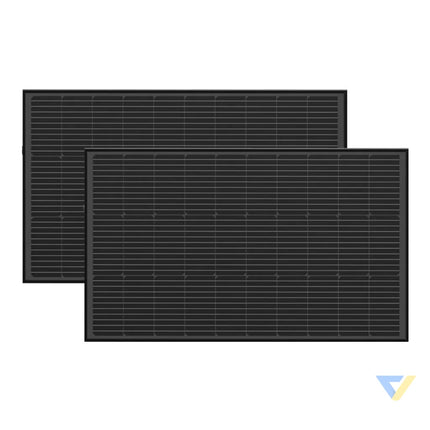 Photovoltaic panel set 2x EcoFlow 100W (rigid structure) Photovoltaic panels