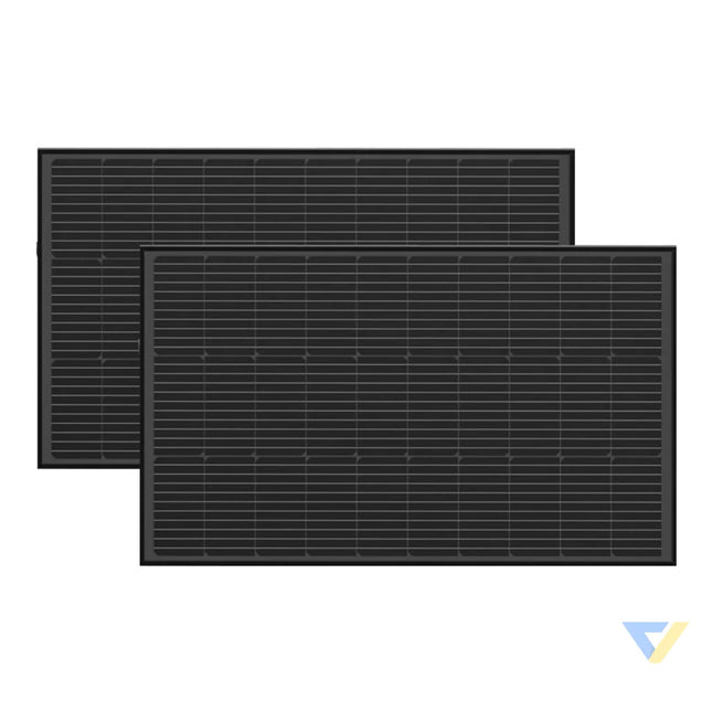 Photovoltaic panel set 2x EcoFlow 100W (rigid structure) Photovoltaic panels