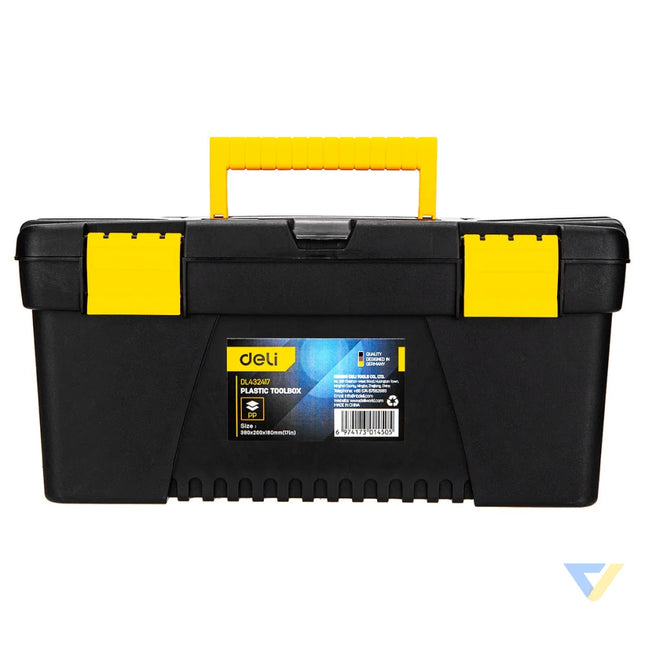 Plastic Tool Box Deli Tools EDL432417 15’’ (yellow) Tool bags and cases