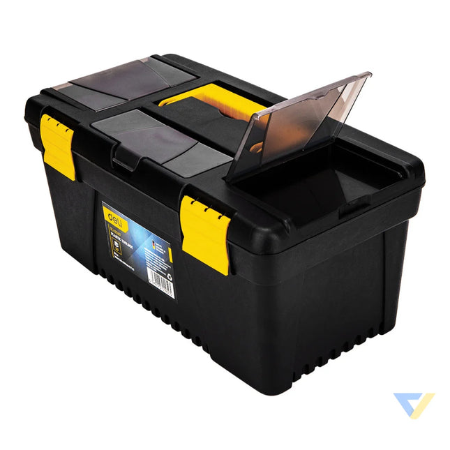 Plastic Tool Box Deli Tools EDL432417 15’’ (yellow) Tool bags and cases