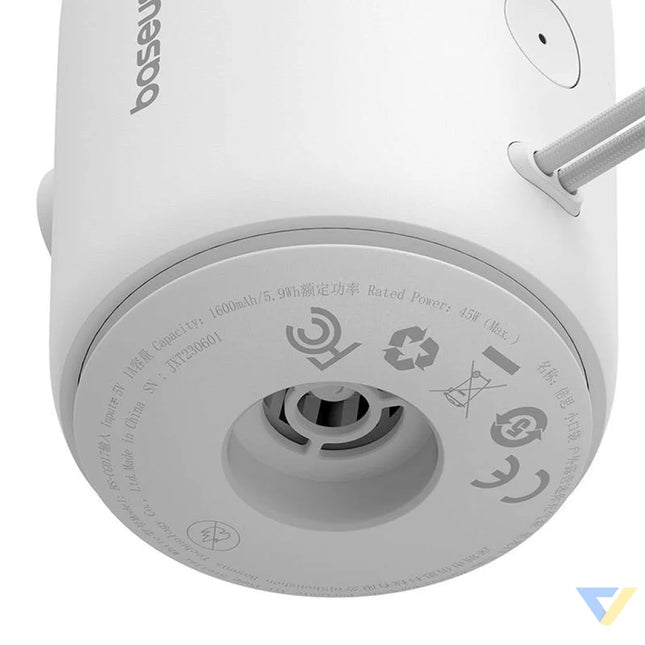 Portable Air Pump Baseus PocketGo (White) Camping