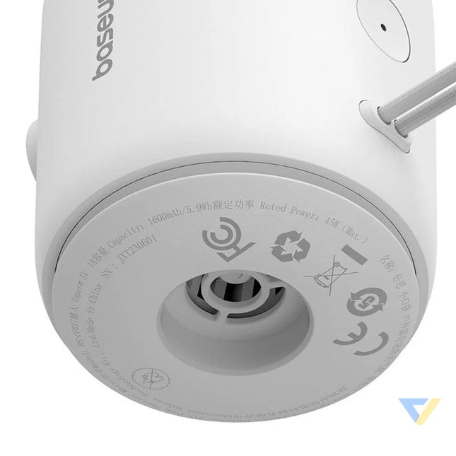 Portable Air Pump Baseus PocketGo (White) Camping