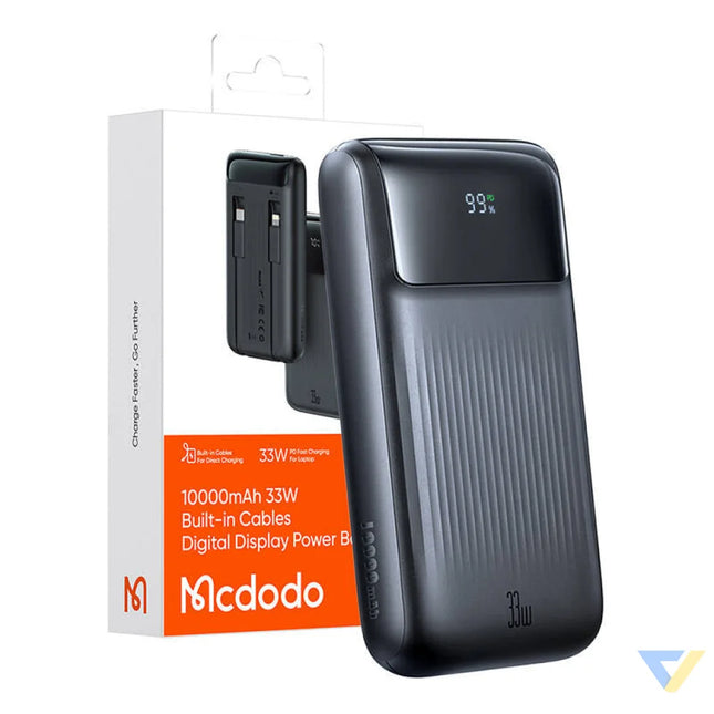 Power Bank Mcdodo MC 0231 Digital Dis 10000mAh 33W (czarny) Powerbanks