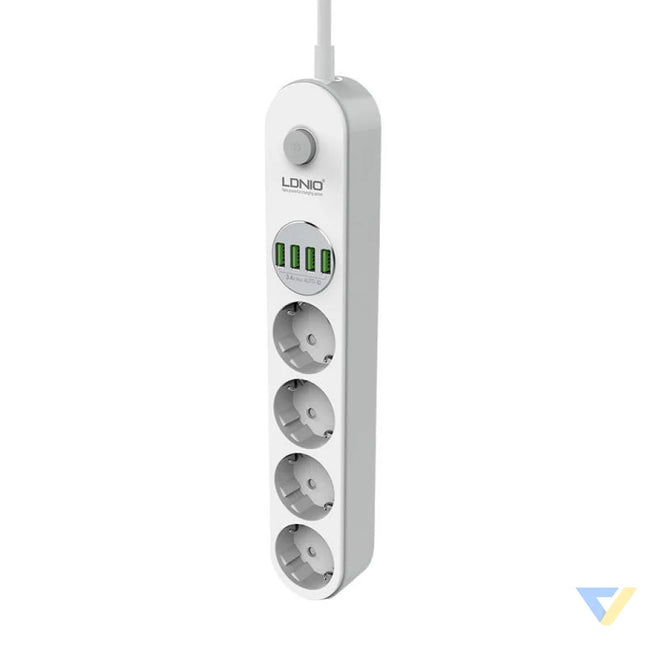 Power strip with 4 AC sockets 4x USB LDNIO SE4432 2m (white) Power strips