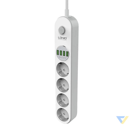 Power strip with 4 AC sockets 4x USB LDNIO SE4432 2m (white) Power strips