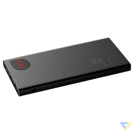 Powerbank Baseus Adaman Metal 10000mAh 2xUSB USB C Lightning MicroUSB 22.5W (black) Powerbanks