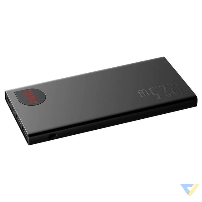 Powerbank Baseus Adaman Metal 10000mAh 2xUSB USB C Lightning MicroUSB 22.5W (black) Powerbanks