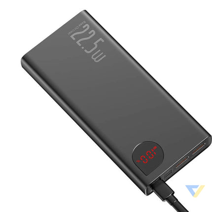Powerbank Baseus Adaman Metal 20000mAh 2xUSB USB C Lightning microUSB 22.5W (black) Powerbanks