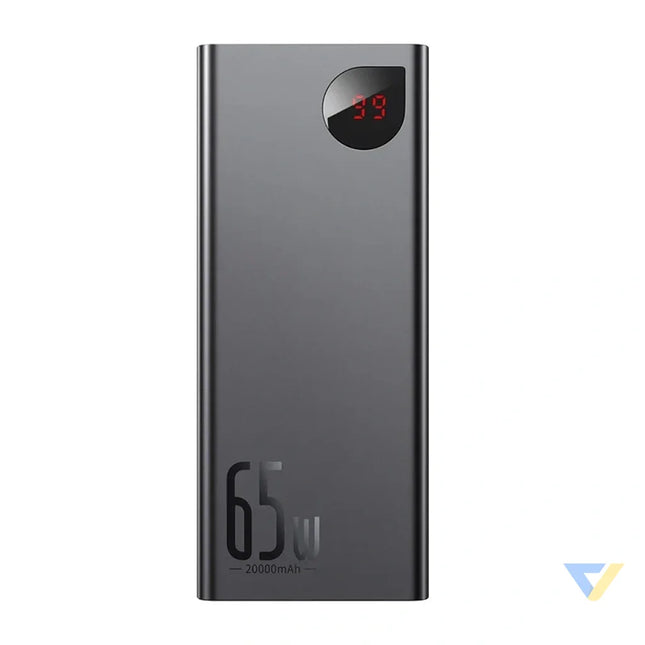 Powerbank Baseus Adaman Metal 20000mAh PD QC 3.0 65W 2xUSB + USB C + micro USB (Black) Powerbanks