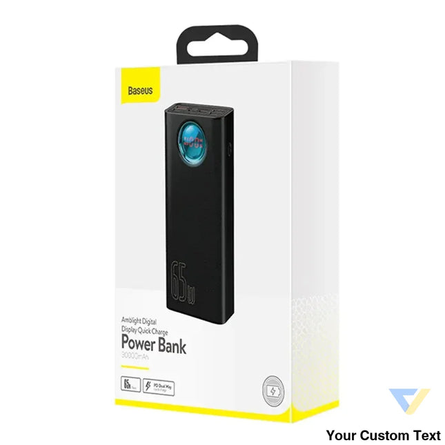 Powerbank Baseus Amblight 30000mAh 4xUSB USB C 65W (black) Powerbanks