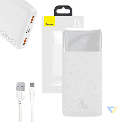 Powerbank Baseus Bipow 10000mAh 20W (white) Powerbanks