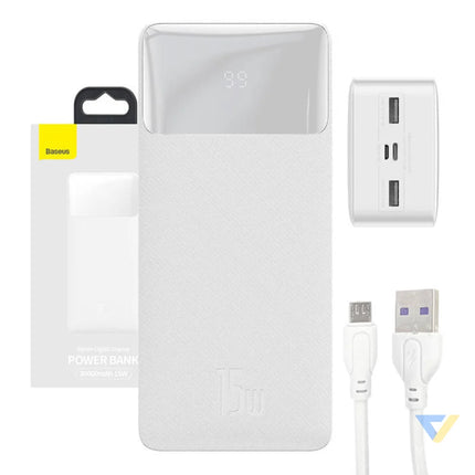 Powerbank Baseus Bipow 30000mAh 15W (white) Powerbanks