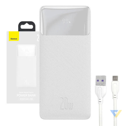 Powerbank Baseus Bipow 30000mAh 20W (white) Powerbanks