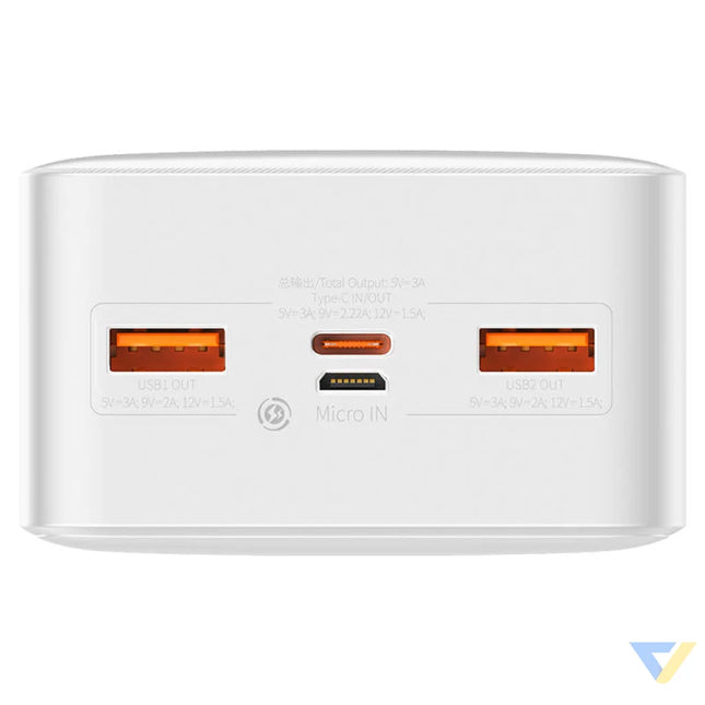 Powerbank Baseus Bipow 30000mAh 20W (white) Powerbanks