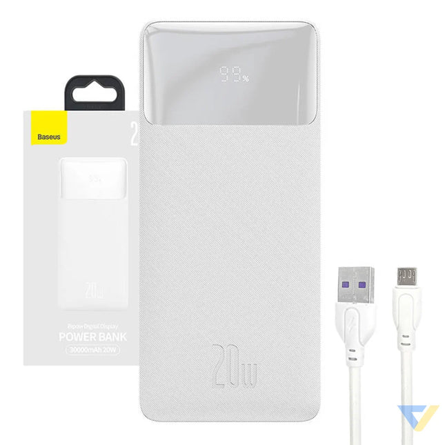 Powerbank Baseus Bipow 30000mAh 20W (white) Powerbanks