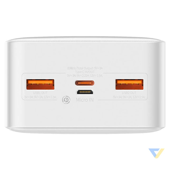 Powerbank Baseus Bipow 30000mAh 20W (white) Powerbanks