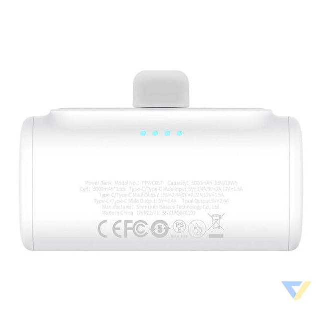 Powerbank Baseus Compact 5000mAh 20W USB C (biały) Powerbanks