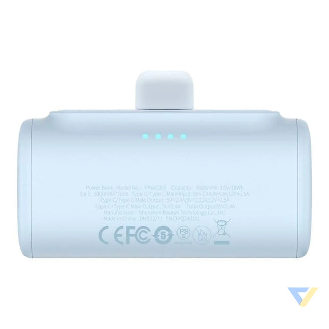 Powerbank baseus Compact USB C 5000mAh 20W (blue) Powerbanks