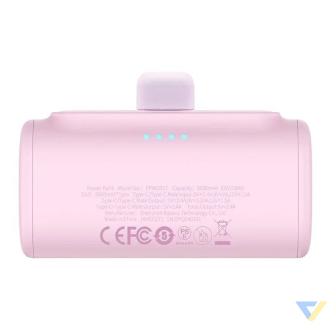 Powerbank Baseus Compact USB C 5000mAh 20W (pink) Powerbanks