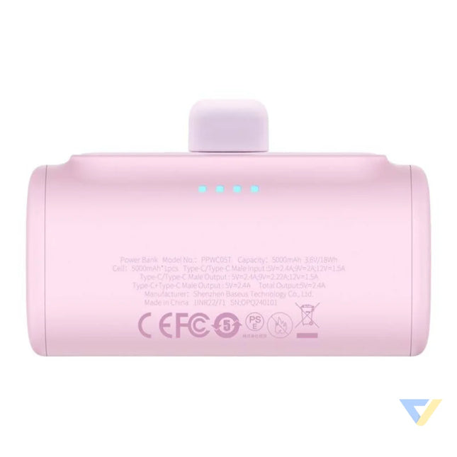 Powerbank Baseus Compact USB C 5000mAh 20W (pink) Powerbanks
