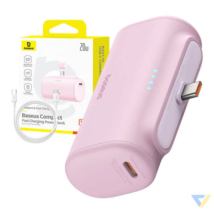 Powerbank Baseus Compact USB C 5000mAh 20W (pink) Powerbanks