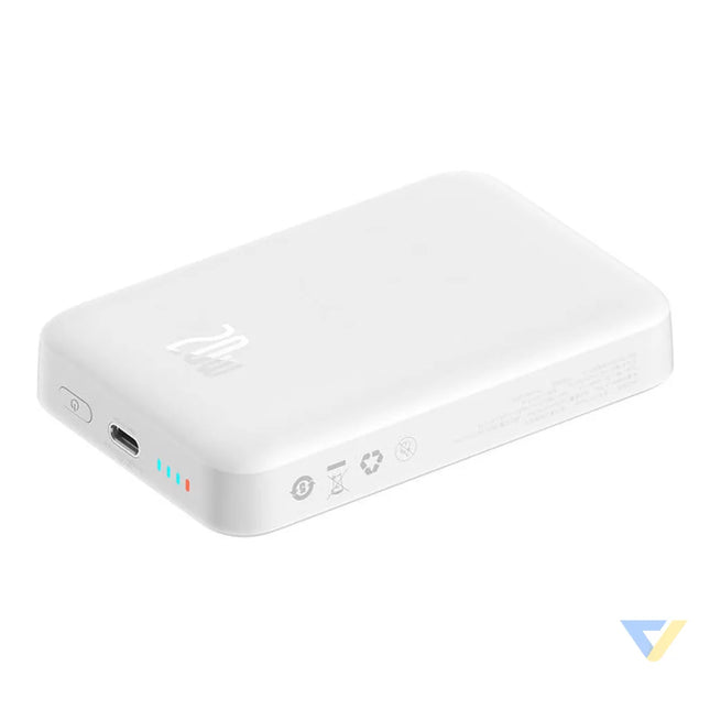 Powerbank Baseus Magnetic 10000mAh USB C 20W MagSafe (white) Powerbanks