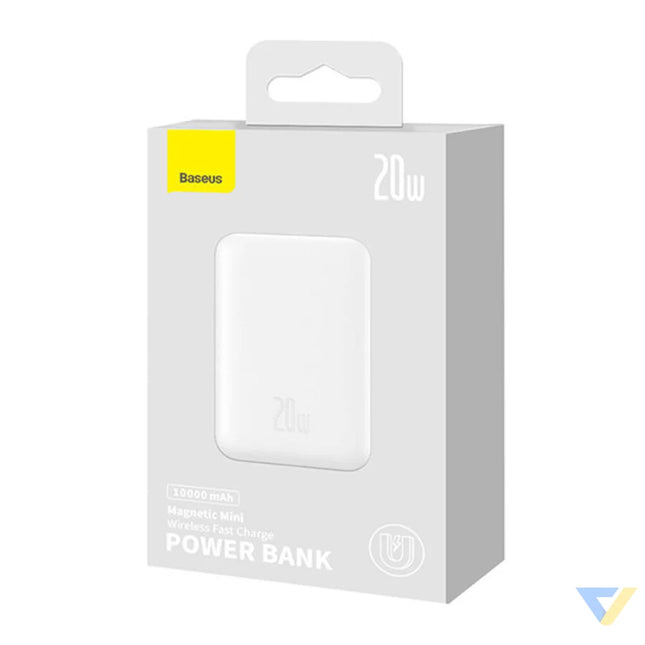 Powerbank Baseus Magnetic 10000mAh USB C 20W MagSafe (white) Powerbanks