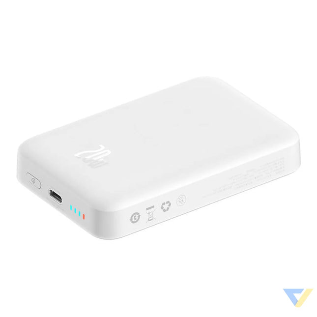 Powerbank Baseus Magnetic 10000mAh USB C 20W MagSafe (white) Powerbanks