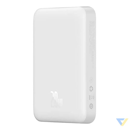 Powerbank Baseus Magnetic 10000mAh USB C 20W MagSafe (white) Powerbanks