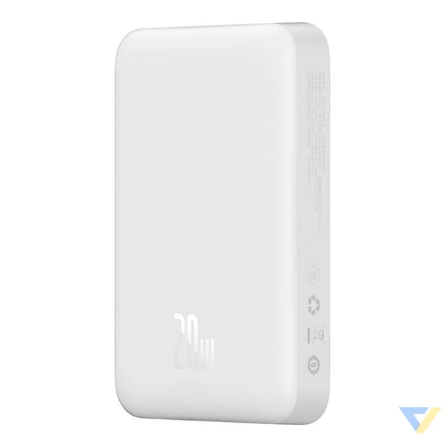 Powerbank Baseus Magnetic 10000mAh USB C 20W MagSafe (white) Powerbanks