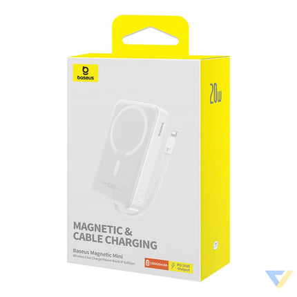 Powerbank Baseus Magnetic Mini 10000mAh Lightning 20W MagSafe (white) Powerbanks