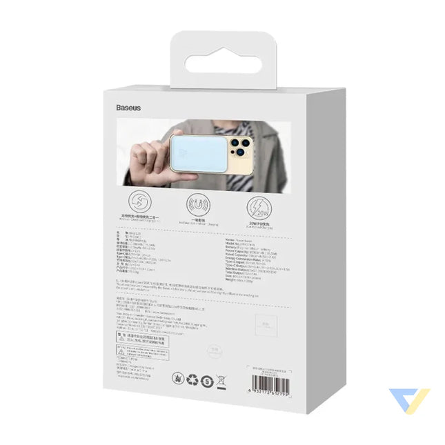 Powerbank Baseus Magnetic Mini 10000mAh USB C 20W MagSafe (blue) Powerbanks