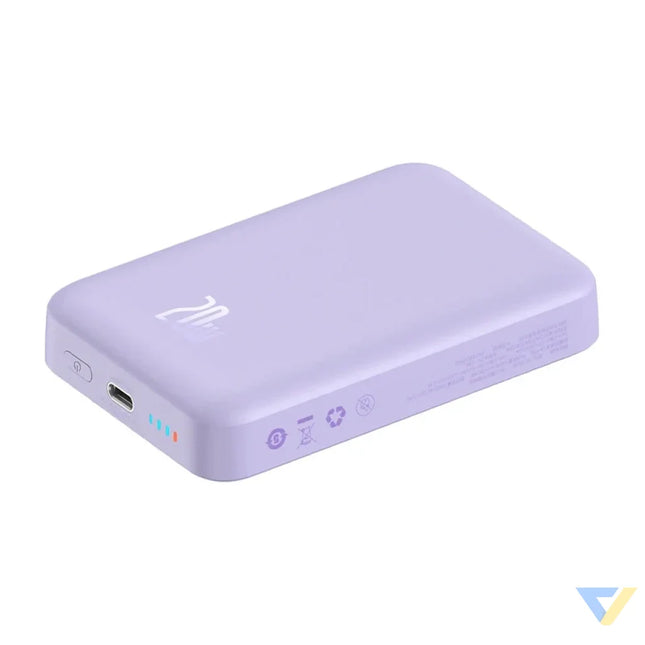 Powerbank Baseus Magnetic Mini 10000mAh USB C 20W MagSafe (purple) Powerbanks