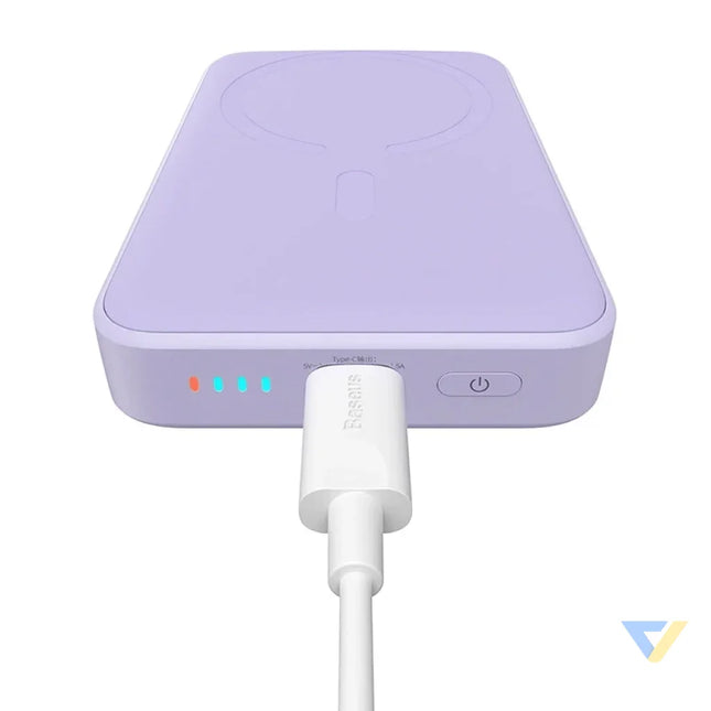 Powerbank Baseus Magnetic Mini 10000mAh USB C 20W MagSafe (purple) Powerbanks