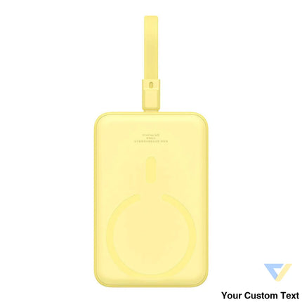 Powerbank Baseus Magnetic Mini 10000mAh USB C 20W MagSafe (yellow) Powerbanks